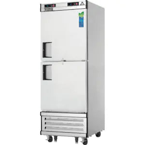 Reach-In Dual Temperature Refrigerator/Freezer-Everest EBWRFH2 Bottom-Mount Dual-Temperature Reach-In Refrigerator/Freezer, 22 Cu Ft (11R/11F), 115V