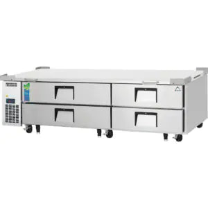 Chef Base Refrigerator-Everest ECB82-84D4 84" Chefbase Drawered Refrigerator, Side Mount, 6 Cu Ft, 115V