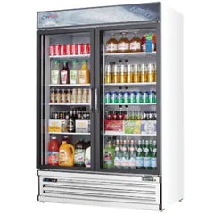 Glass Door Merchandiser Refrigerator-Everest EMSGR48 Glass Door Merchandiser Refrigerator, 2 Swing Doors, 50 Cu Ft, 115V