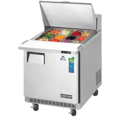 Refrigerated Prep Table-Everest EPBR1 Mega-Top Sandwich Prep Table Refrigerator (Back Mount), 8 Cu. Ft., 115V