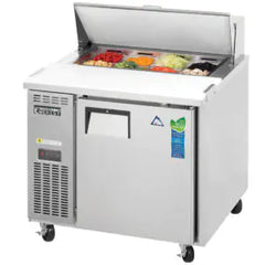 Refrigerated Prep Table-Everest EPR1 Side-Mount Sandwich Prep Table Refrigerator - 9 Cu Ft, 115V