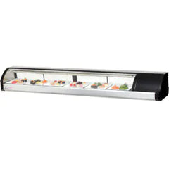 Countertop Refrigerated Display Case-Everest ESC83R Countertop Refrigerated Sushi Display Case - Right Mount, 82 5/8" L, 115V