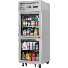 Reach-In Refrigerator-Everest ESGRH2 Top-Mount Glass Door Reach-In Refrigerator - 23 Cu Ft, 115V