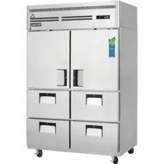 Reach-In Refrigerator-Everest ESR2D4 Top-Mount Door & Drawer Reach-In Refrigerator - 48 Cu Ft, 115V