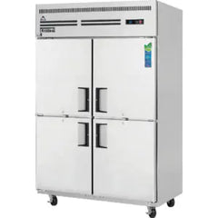 Reach-In Refrigerator-Everest ESRH4 Top-Mount Upright Reach-In Refrigerator, 48 Cu Ft, 4 Solid Swing Doors, Stainless Steel, 115-60-1