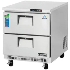 Undercounter Refrigerator-Everest ETBR1-D2 Back-Mounted Undercounter Drawered Refrigerator, 7.5 Cu. Ft., 115-60-1