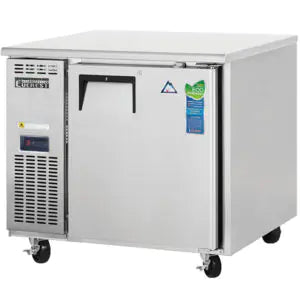 Undercounter Freezer-Everest ETF1-24 Side-Mount 24" Deep Undercounter Freezer, 1 Solid Door, 115-60-1