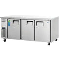 Undercounter Freezer-Everest ETF3 Side-Mount Undercounter Freezer - 3 Solid Swing Doors, 22 Cu Ft, 115-60-1