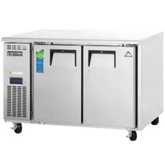Undercounter Refrigerator-Everest ETR2 Side-Mount Undercounter Refrigerator - 2 Solid Swing Doors, 13 Cu. Ft., 115V