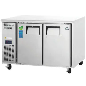 Undercounter Refrigerator-Everest ETR2 Side-Mount Undercounter Refrigerator - 2 Solid Swing Doors, 13 Cu. Ft., 115V
