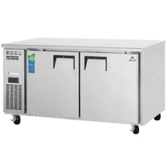 Undercounter Freezer-Everest ETWF2 Side-Mount Undercounter Freezer, 18 Cu Ft, 2 Solid Swing Doors, 115V