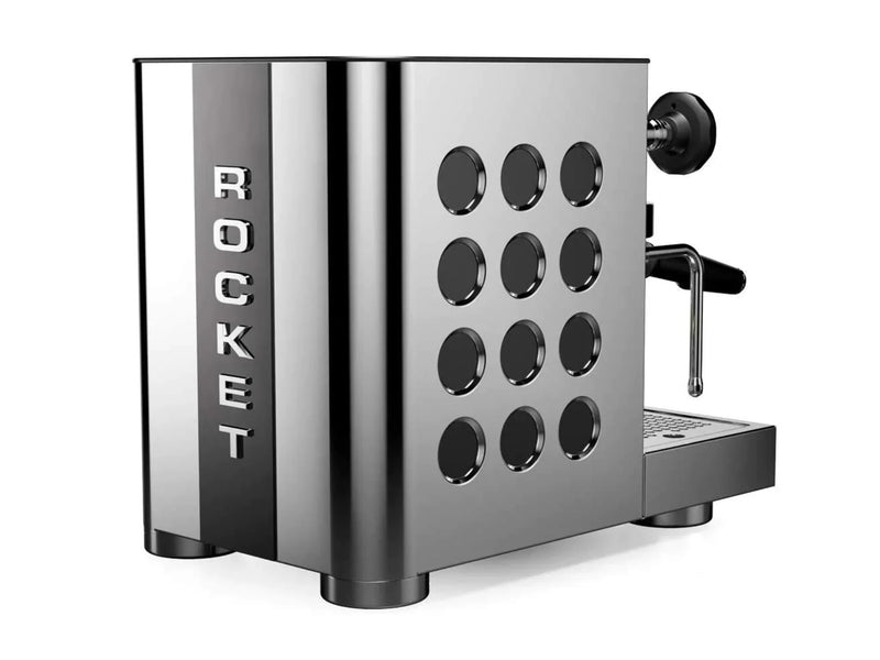 Rocket Espresso Appartamento TCA Espresso Machine - Shiny Steel with Black Circles (FPCG01091SK-003)
