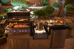 KoKoMo Built-In BBQ Grill Islands KO-PWRBRN-4BG-FRGE-2417