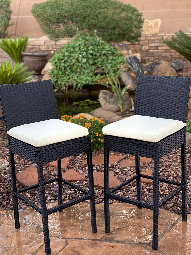 KoKoMo Bar Stools & Umbrellas KO-BARSTLWKR