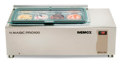 Nemox MAGIC PRO 100 Countertop Ventilated Gelato Storage & Display Case (4 x 2.75 qt)