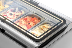 Nemox MAGIC PRO 100 Countertop Ventilated Gelato Storage & Display Case (4 x 2.75 qt)