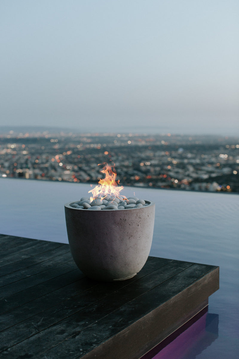 Fire Pits & Fire Tables HPC Fire Element Lightweight Concrete Gas Fire Pit by Dekko