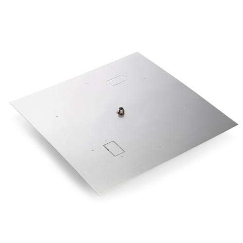 HPC Fire 304 Stainless Steel Fire Pit Pans, Round, Square and Rectangle