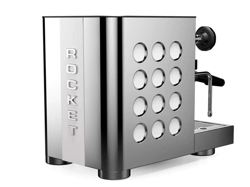 Rocket Espresso Appartamento TCA Espresso Machine - Shiny Steel with White Circles - FPCG01091SK-001