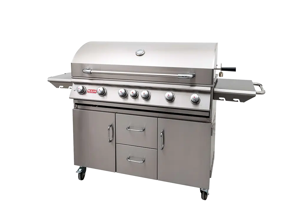 Grill Cart Bull Diablo 7-Burner Premium Stainless Steel Grill Cart Bottom, 28038