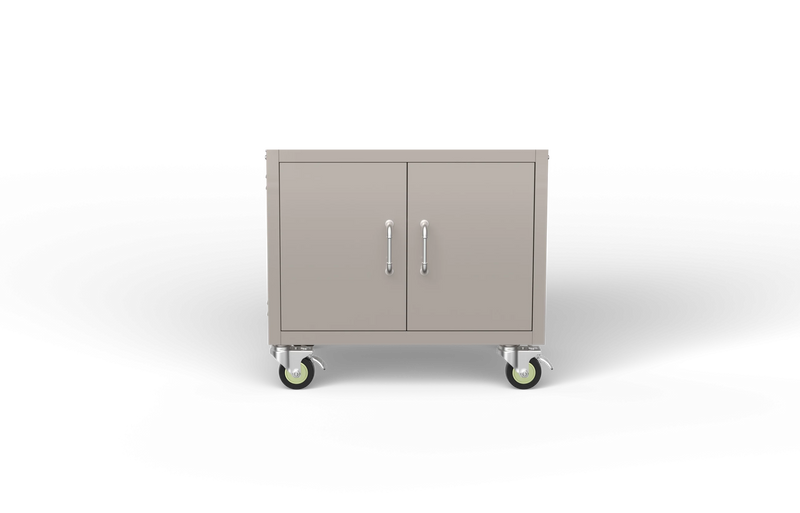 Grill Cart Bull 30-Inch 304 Stainless Steel Pedestal Grill Cart with Side Shelves, 45551
