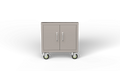 Grill Cart Bull 24-Inch 304 Stainless Steel Pedestal Grill Cart with Side Shelves, 69500