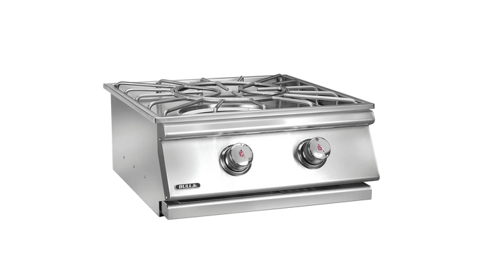 Outdoor Side Burner Bull Built-In Power Burner, 61,000 BTU, 96000 LP / 96001 NG