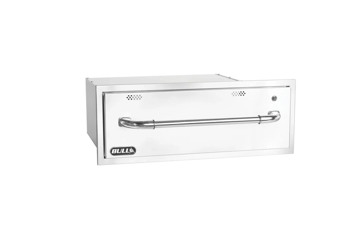 Outdoor Warming Drawer Bull 304 Stainless Steel Outdoor Warming Drawer with Reveal, 120V, 85747