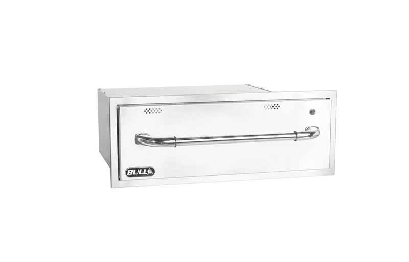 Outdoor Warming Drawer Bull 304 Stainless Steel Outdoor Warming Drawer with Reveal, 120V, 85747
