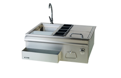 Outdoor Bar Center Bull 30" 304 Stainless Steel Outdoor Bar Center with Sink, Ice Chest & Drawer, 97623