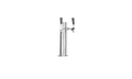 Kegerator Accessory Bull Double Tap Tower for Bull Kegerator, Stainless Steel with Brass Fittings, 17950