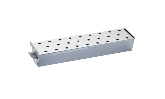 Grill Smoker Box Bull Large EZ 304 Stainless Steel Smoker Box with Sliding Lid, 75000