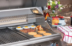 Grill Griddle Insert Bull Slide-In Removable 304 Stainless Steel Griddle with Grease Trough, 97020