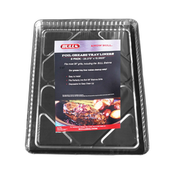 Grease Tray Liner Bull 38" Disposable Aluminum Grease Tray Liners, 12-Pack, 24269
