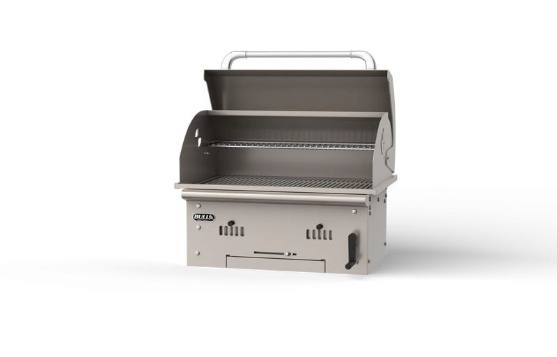 Built-In Charcoal Grill Bull Bison Premium Drop-In Charcoal Grill Head, 14 Gauge 304 Stainless, 575 Sq. In., 88787