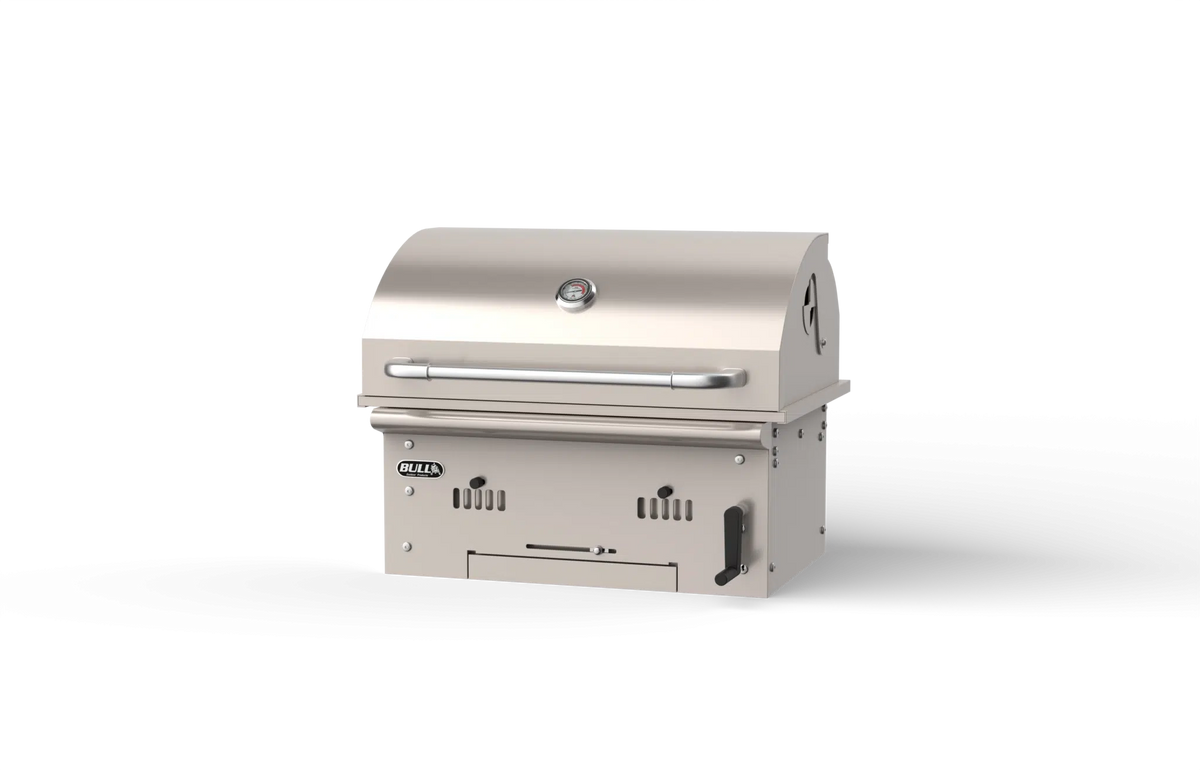 Built-In Charcoal Grill Bull Bison Premium Drop-In Charcoal Grill Head, 14 Gauge 304 Stainless, 575 Sq. In., 88787