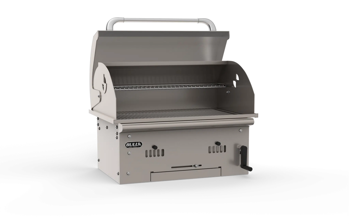 Built-In Charcoal Grill Bull Bison Premium Drop-In Charcoal Grill Head, 14 Gauge 304 Stainless, 575 Sq. In., 88787