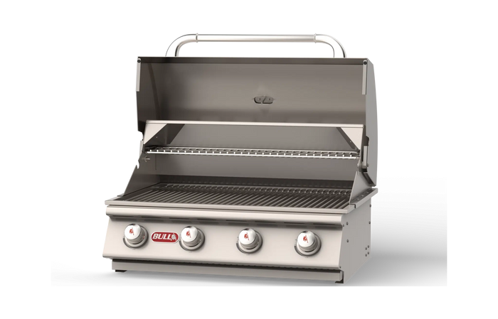 Built-In Gas Grill Bull 30" Outlaw 4-Burner Drop-In Gas Grill Head, 60,000 BTU, LP/NG