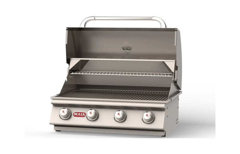 Built-In Gas Grill Bull 30" Outlaw 4-Burner Drop-In Gas Grill Head, 60,000 BTU, LP/NG