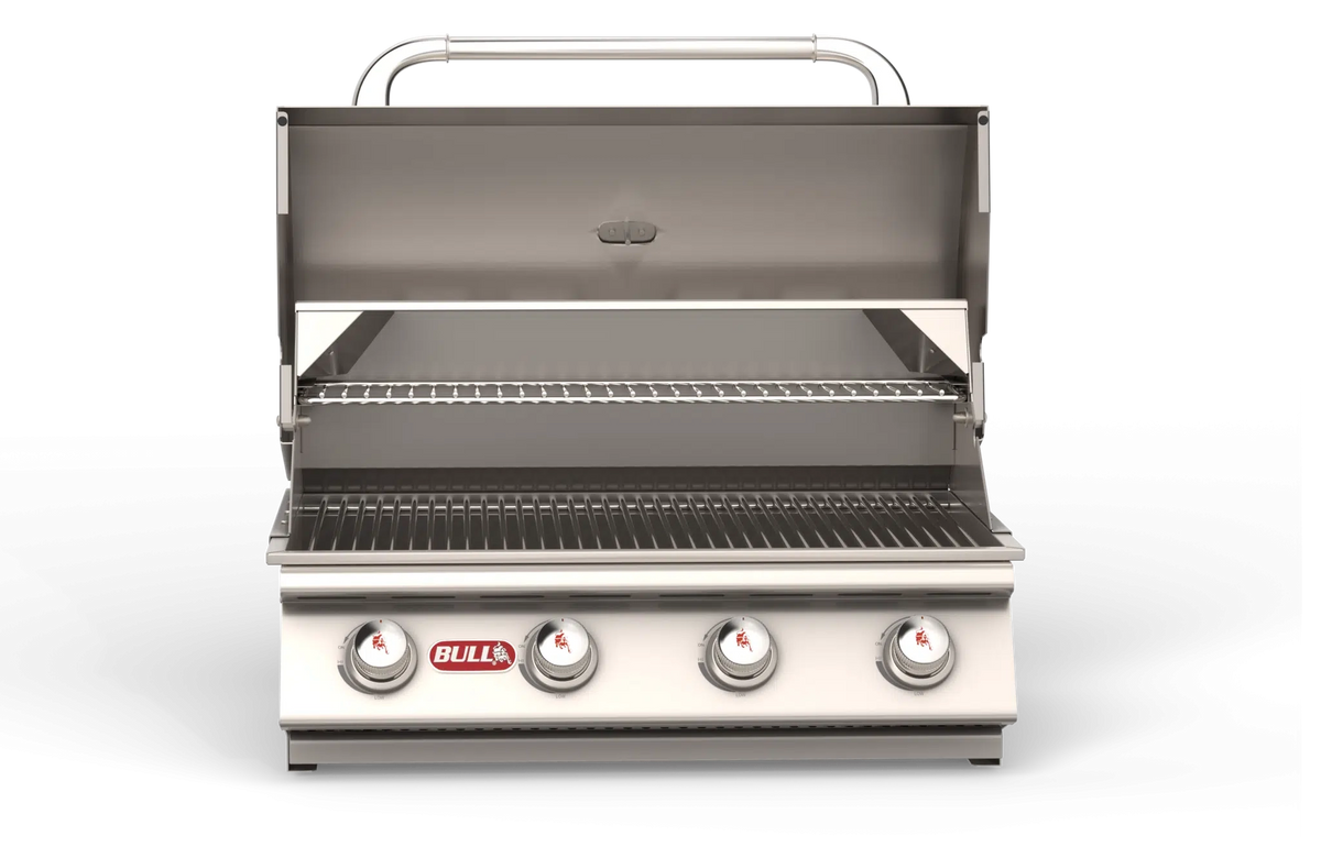 Built-In Gas Grill Bull 30" Outlaw 4-Burner Drop-In Gas Grill Head, 60,000 BTU, LP/NG
