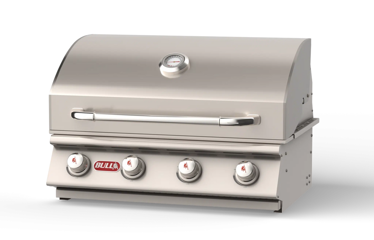 Built-In Gas Grill Bull 30" Outlaw 4-Burner Drop-In Gas Grill Head, 60,000 BTU, LP/NG