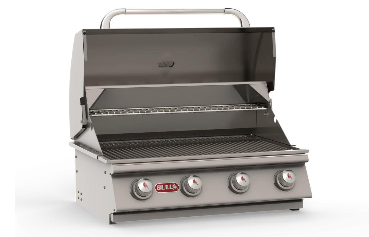 Built-In Gas Grill Bull 30" Outlaw 4-Burner Drop-In Gas Grill Head, 60,000 BTU, LP/NG