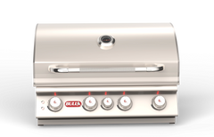 Built-In Gas Grill Bull 30" Angus Premium Drop-In Gas Grill Head, 75,000 BTU with Infrared Back Burner, 47628 / 47629