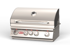 Built-In Gas Grill Bull 30" Angus Premium Drop-In Gas Grill Head, 75,000 BTU with Infrared Back Burner, 47628 / 47629