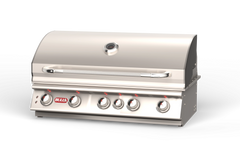 Built-In Gas Grill Bull 38" Brahma 5-Burner Drop-In Gas Grill Head, 90,000 BTU with Infrared Back Burner, 57568 / 57569