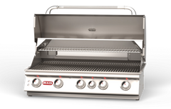 Built-In Gas Grill Bull 38" Brahma 5-Burner Drop-In Gas Grill Head, 90,000 BTU with Infrared Back Burner, 57568 / 57569