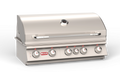 Built-In Gas Grill Bull 38" Brahma 5-Burner Drop-In Gas Grill Head, 90,000 BTU with Infrared Back Burner, 57568 / 57569