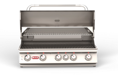 Built-In Gas Grill Bull 38" Brahma 5-Burner Drop-In Gas Grill Head, 90,000 BTU with Infrared Back Burner, 57568 / 57569