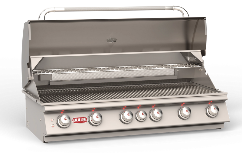 Built-In Gas Grill Bull 46" Diablo Premium Drop-In Gas Grill Head, 105,000 BTU with Infrared Back Burner, 62648 / 62649