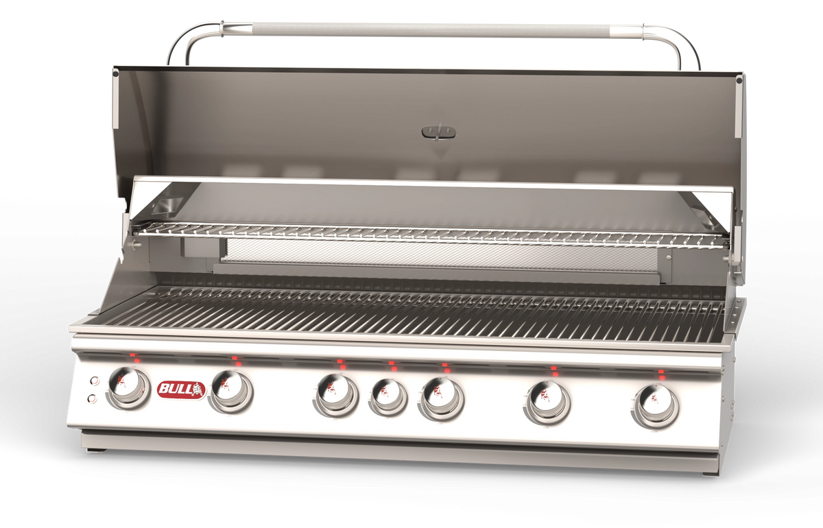 Built-In Gas Grill Bull 46" Diablo Premium Drop-In Gas Grill Head, 105,000 BTU with Infrared Back Burner, 62648 / 62649